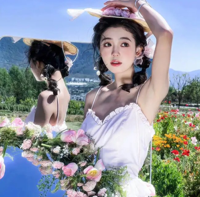 桃花绽放